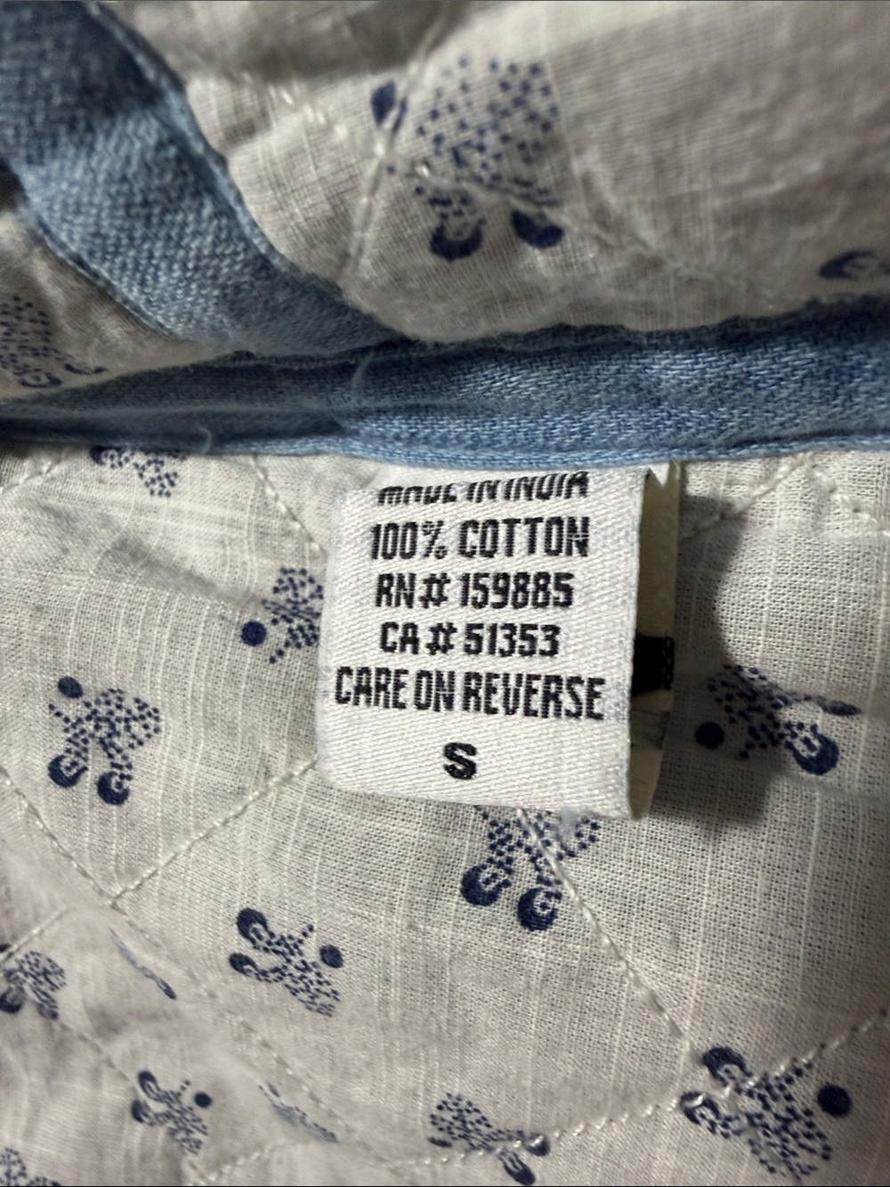 dylan Light Blue Quilted Open-Front Reversible Jacket - Picture 15 of 15